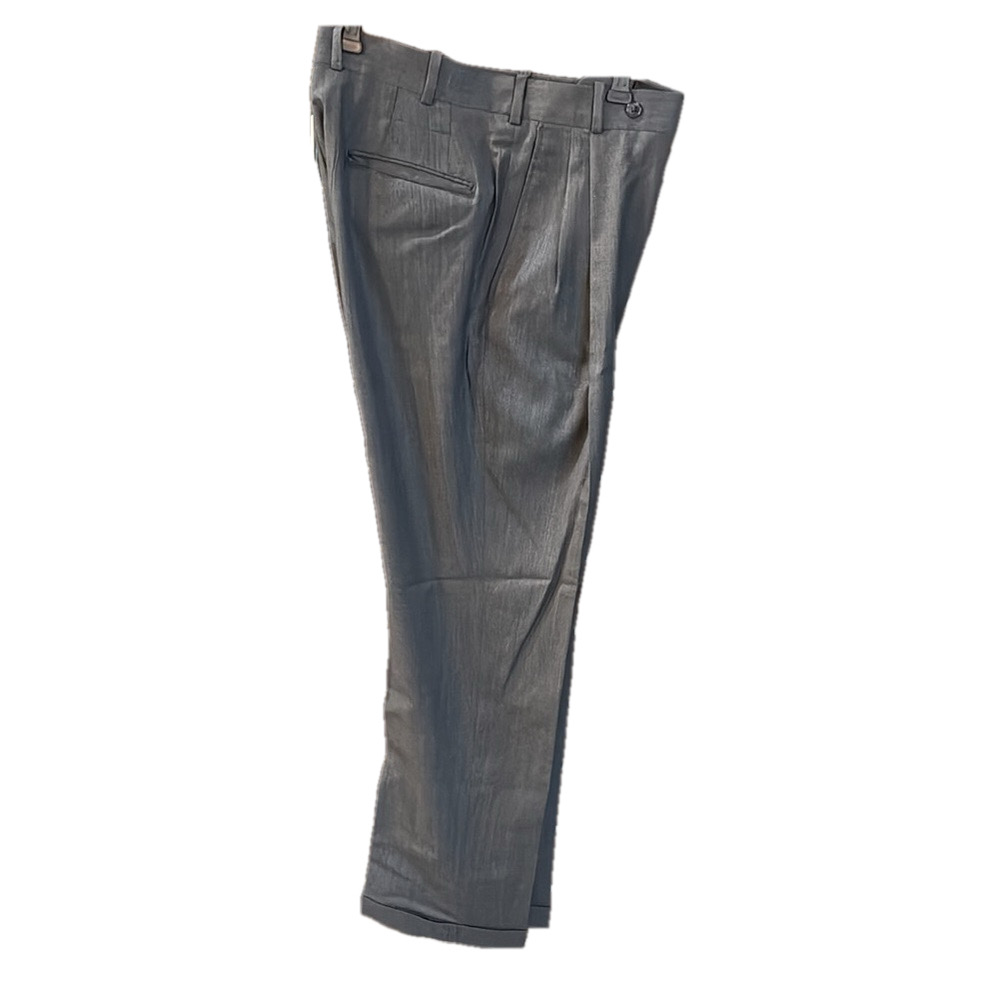 Innocenti Oro Charcoal custom made pants‎ check measurements Tom James creation